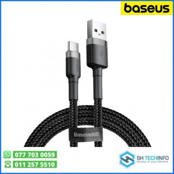 Baseus Cafule 1M Cable USB for Type-C 3A in Gray and Black (CATKLF-BG1)