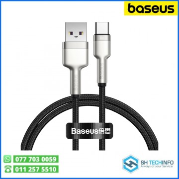 Baseus Cafule Series Metal Data Cable USB to Type-C 66W 1m Black – CAKF000101