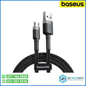 Baseus Cafule 1M Cable USB For Micro 2.4A Gray+Black – CAMKLF-BG1