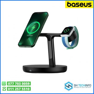 Baseus Swan 3-in-1 Wireless Magnetic Charging Bracket 20W Black Universal version -Include-USB For type-C 3A 1m- WXTE000101