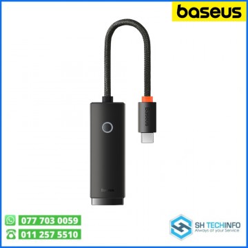 Baseus Lite Series 100Mbps Type-C to RJ45 LAN Port Ethernet Adapter Plastic Black – WKQX000201